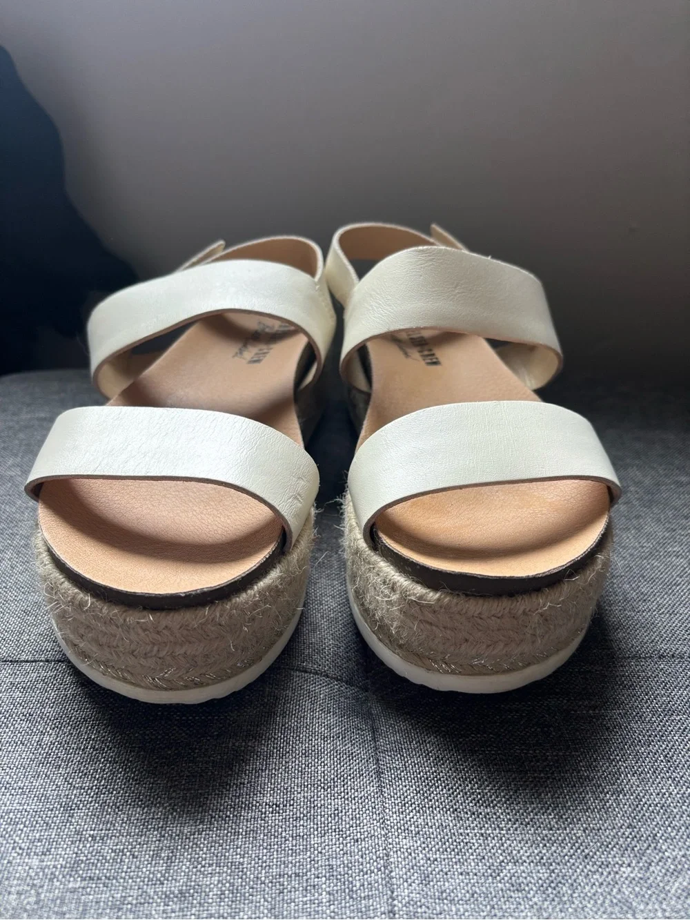 chelsea crew Cream Espadrille Platform Sandal